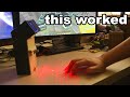 I Used This LASER Minecraft Keyboard to Speedrun and This Happened...