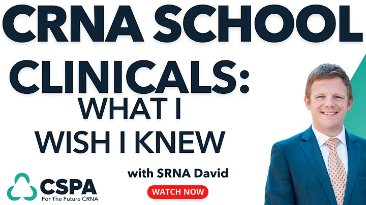 CRNA School Clinicals- What I Wish I Had Known by Guest Host David Warren, SRNA