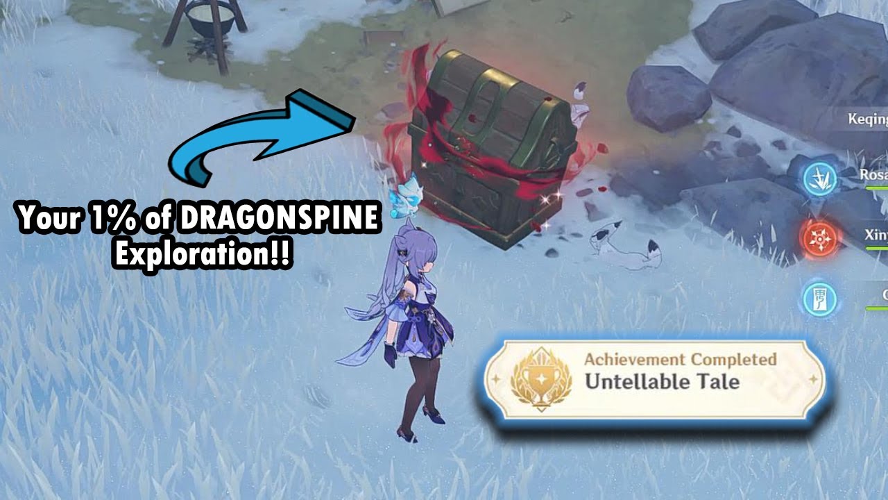 Your 1% of Dragonspine Exploration!! | Untellable Tale | Genshin Impact |