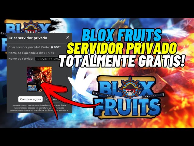 Como ter um servidor VIP grátis no Blox Fruits 2023 - PROJAKER