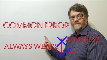 English Tutor Nick P Lesson (375) Do Not Use a Pair of in the General Sense