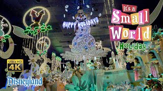 2019-01-15 Disneyland its a small world Holiday On Ride Low Light Ultra HD 4K POV with Queue