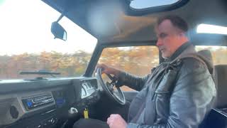 land rover defender 90 TD5 county station wagon for sale in action + engine starting, idling