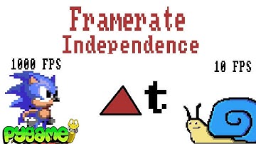 Pygame Framerate Independence Tutorial: Delta Time Movement