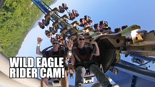 Wild Eagle Roller Coaster Rider Cam 60FPS Dollywood Pigeon Forge TN