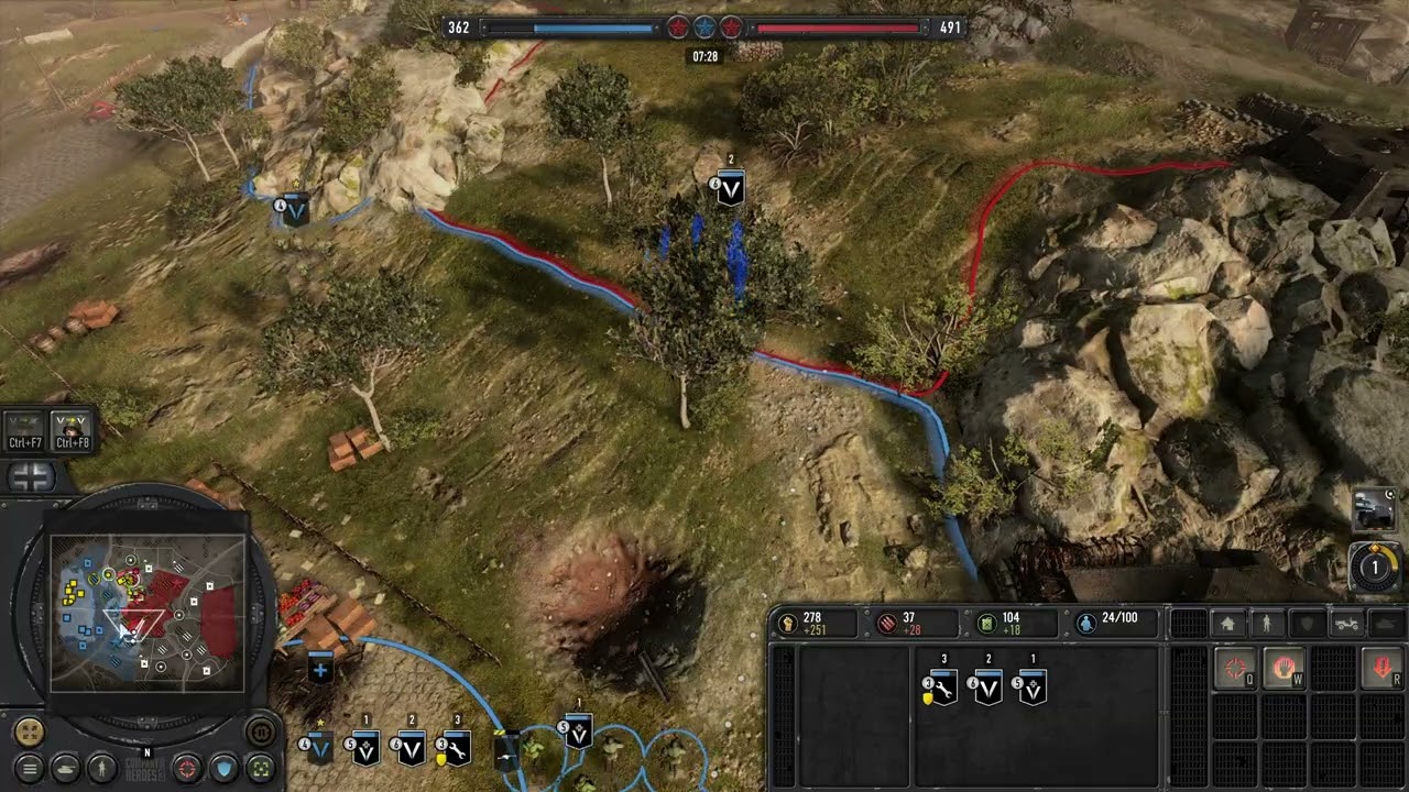 Company of Heroes 3 3v3 Gameplay