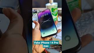 fake iPhone 14 Pro Max hand on
