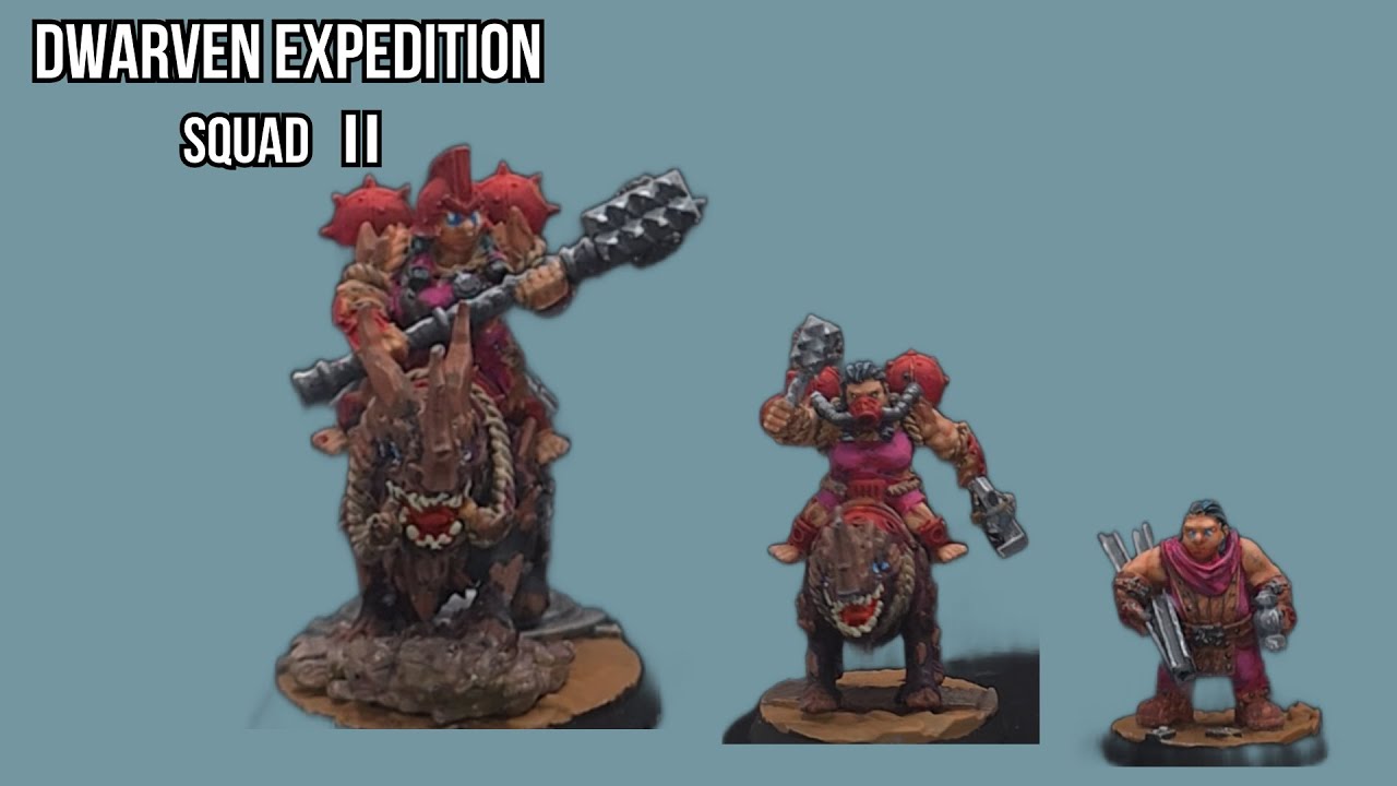 ⚒️ Dwarven Expedition – Squad 2 | From Print to Turntable (NMM Red & Steel)