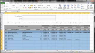 Excel 2010 Construction Punch List - Part III - Conditional Formatting