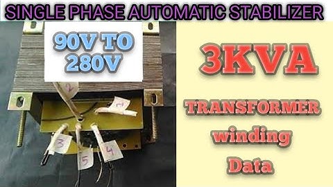 3 kva / 90V to 280V / single phase /  data / Mehta electric