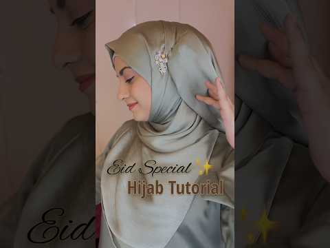 Eid Special Hijab Tutorial | New Hijab Style #hijabstyle #hijabtutorial #eidspecial #hijabfashion