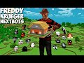 SURVIVAL BEST NEXTBOT COMPILATION inside GIANT FREDDY KRUEGER BASE in Minecraft Gameplay Coffin Meme