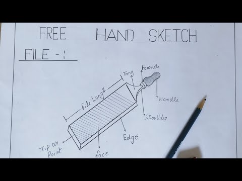 How to Draw A File a Free Hand Sketch By  Satyam Singh  YouTube