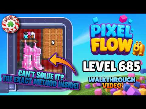 Pixel Flow - Level 685 Walkthrough Solution (Christmas Stockings) 