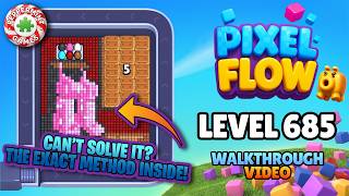 Pixel Flow - Level 685 Walkthrough Solution (Christmas Stockings) 