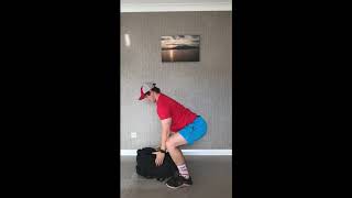 Devil Press with backpack (at home backpack workout)