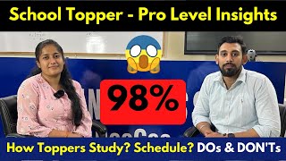 How She scored 98% in boards Class 12 😱😱 ? Topper's Strategies | Tips | Motivation | Must Watch 🔥