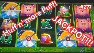 EPIC comeback! Rollercoaster with High Limit Huff n' more Puff! I was giving up 2 times! Jackpot! screenshot 4