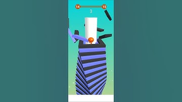 Stack Ball level 14 Most Satisfying Gameplay short video #4maxgaming #shorts #stackball