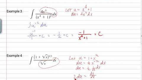 Math 2413 Sec 5 5 Indefinite Integrals and the Substitution Method