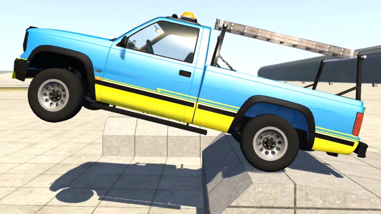 BeamNG Drive - Oversize Load Pickup Version Suspension Test