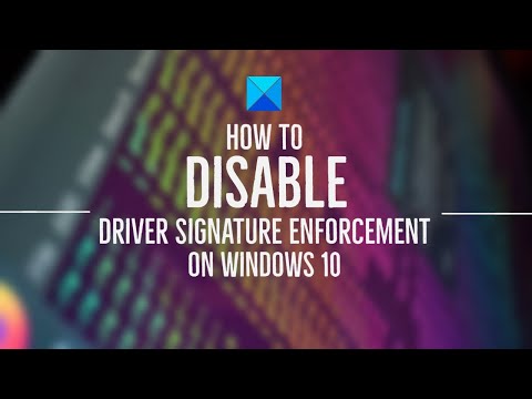 How to disable Driver Signature enforcement on Windows 10 hqdefault