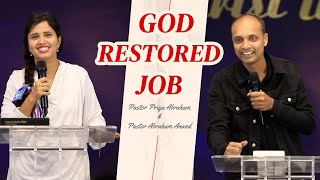 God restored Job (Excerpt) | Ps. Priya Abraham & Ps. Abraham | 26th Nov 2023