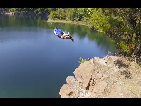 Cliff Jumping Dyers Quarry Pa Youtube
