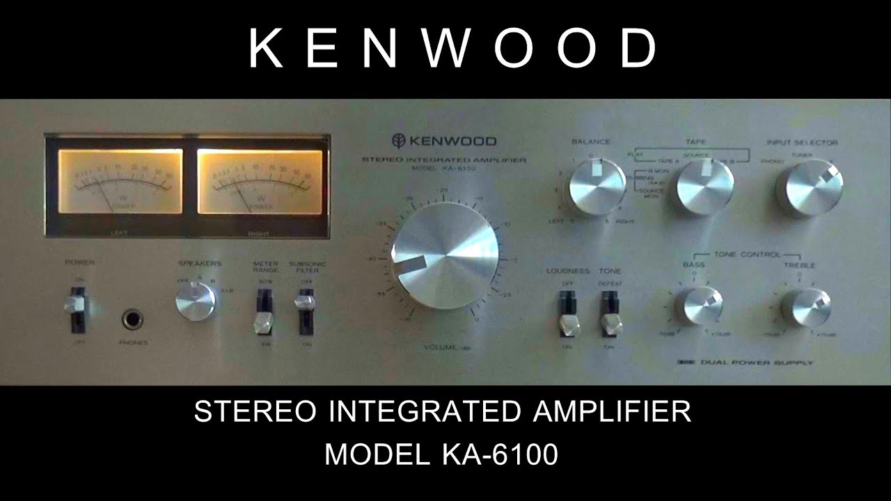 Kenwood KA-6100 Stereo Integrated Amplifier ケンウッドKA-6100 系統 のステレオアンプ  Японский усилитель 日本 TRIO