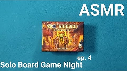 ASMR Gloomhaven Buttons & Bugs Gameplay  || SOLO BOARD GAME NIGHT