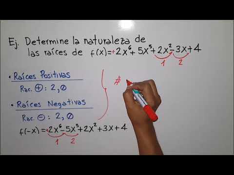 Video: ¿Cómo encuentras raíces imaginarias usando la regla de signos de Descartes?