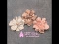 How To Make Fabric Flowers Part 3 - Die Cutting Technique