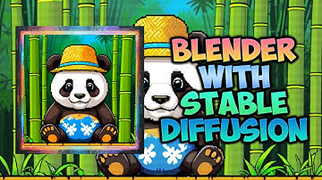 Blender with Stable Diffusion XL Tutorial - Pixel art - Panda