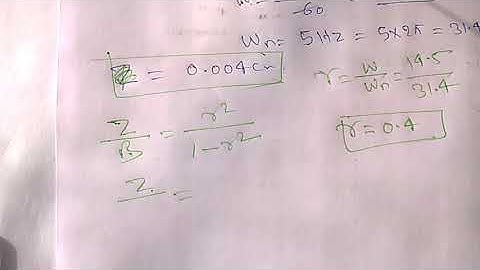 Numerical MV 54 Based on Vibration Measurement