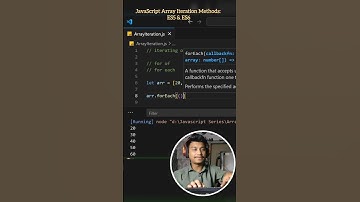 Array Iterations using for... of and forEach() method  #codeshuru #javascript #coding