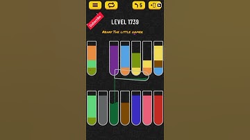 Water sort puzzle level 1739