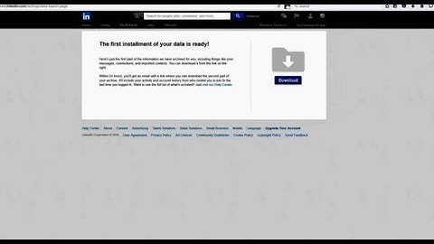 How To Download Data from LinkedIn