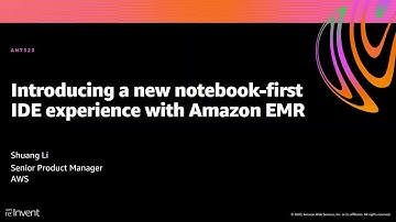 AWS re:Invent 2020: Introducing EMR Studio: a new notebook-first IDE experience