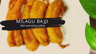 Mulagu Bajji/ Milaga Bajji/ Stuffed Mirchi bajji/ Mirchi Bajji/ Potato stuffed Bajji