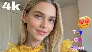 4K Usa Transparent Lingerie & See-Throughstylesshein 2025 Bikini Try-On Haul