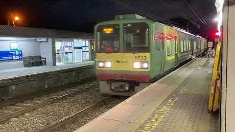 DARTs at Sandymount Station at Night