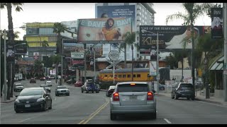 4K HD Los Angeles Driving: Sunset Boulevard