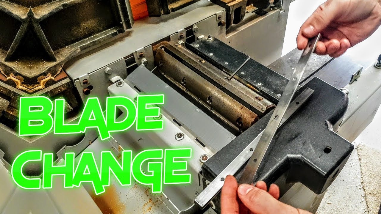Planer Blade Change HACK!! REMOVE CHIPS FROM PLANER KNIVES. YouTube
