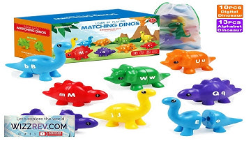 Dinosaur Matching Game Toys Alphabet Matching Number Matching Montessori Toy