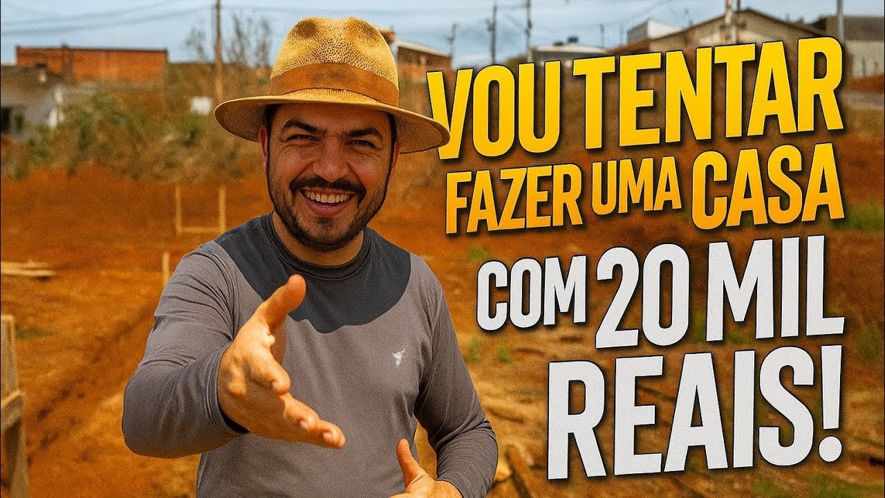 Vou tentar fazer uma Casa de 2 Quartos com apenas 20 Mil Reais