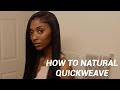 HOW TO : NATURAL LOOKING SIDE PART QUICK WEAVE + VERY EASY | CIERRA NAKEL
