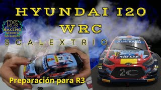 Hyundai I20 WRC, preparación del coche de Scalextric