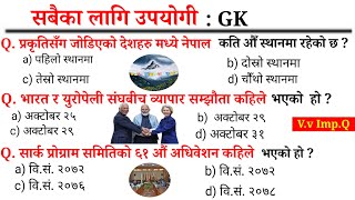 Nepali Gk 2083/Loksewa important MCQquestions 2083/Loksewa Samasamayik Gk Gyan/Nepali Gk Questions/