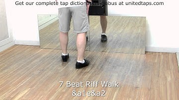 7 Beat Riff Walk Tap Dance Move Shown by Rod Howell