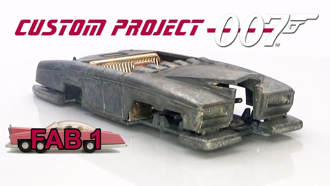 Rolls-Royce FAB 1 Dinky limousine. Ремонт и переделка в автомобиль Джеймса Бонда 007.